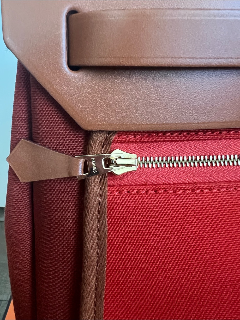 Hermès Herbag Zip RT 31 Verso Hunter Cow/Bico Officier Canvas - Picture 5 of 16